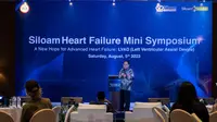 Tangani kasus pasien gagal jantung, sebanyak 75 dokter spesialis Jantung dari berbagai daerah di Indonesia, mengikuti symposium mini terkait kardiologi, di Siloam Hospital Kebon Jeruk, Jakarta Barat. Untuk kali ini, penanganan gagal jantung menggunakan alat Left Ventricular Assist Device (LVAD).