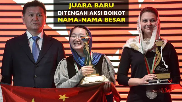Absennya nama-nama besar pada Kejuaraan Dunia Catur Wanita 2017 yang berlangsung di Iran, melahirkan juara baru asal China, Tan Zhongyi.