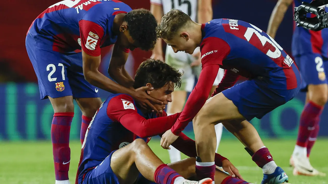 FOTO Marc Guiu, pemain Barcelona