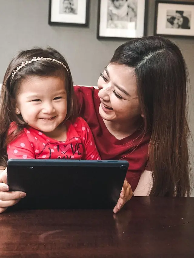 Franda bersama dengan anaknya