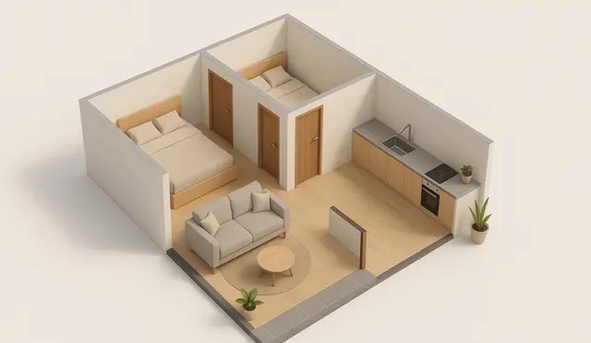 7 Model Rumah Sederhana Minimalis 6x12 dengan 2 Kamar, Nyaman untuk Keluarga Kecil