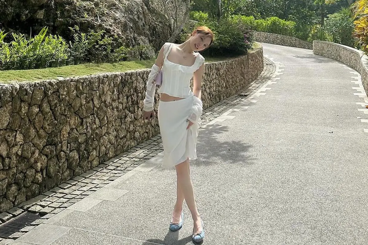 Nayeon Twice di Bali. [Foto: Instagram/nayeonyny]