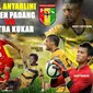 Duel Antarlini Semen Padang vs Mitra Kukar (Liputan6.com/Abdillah)