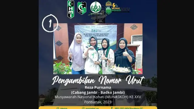 Hasilnya dalam munas tersebut, terpilih Reza Purnama sebagai Formateur Kohati PB HMI periode 2023-2025 dengan didampingi oleh mide Formateur I Iik Nurul Fatimah dan mide Formateur II Fifty Ayu Lestari Kosam.