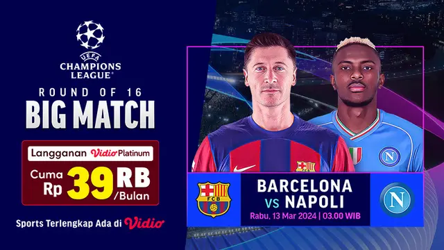 Barcelona vs Napoli, UEFA Champions League 2023/24