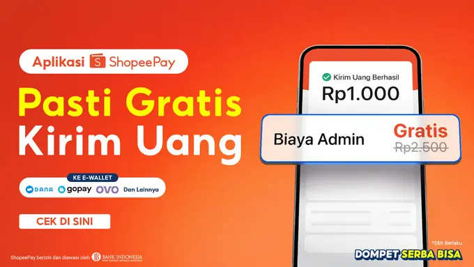 Aplikasi ShopeePay Hadirkan Kampanye Pasti Gratis Kirim Uang ke Bank dan E-Wallet, Transfer Jadi Lebih Nyaman