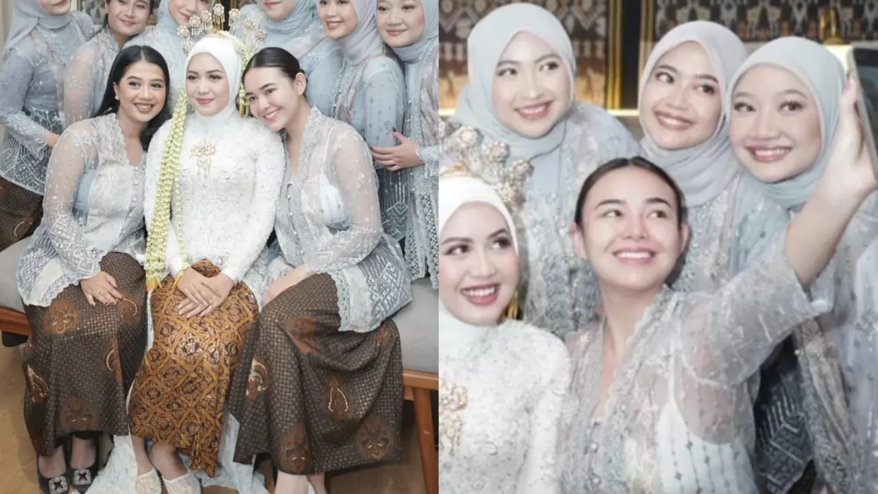 Model Kebaya Brokat Simpel Amanda Manopo saat Jadi Bridesmaid