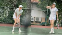 Ririn Dwi Ariyanti main tenis (sumber: Instagram/ririndwiariyanti)