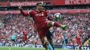 Pemain Liverpool, Roberto Firmino masih menjadi pilihan utama Jurgen Klopp untuk membobol jala lawan. Musim 2016-2017, Firmino tampil sebanyak 36 kali dan mencetak 11 gol. (AFP/Paul Ellis)