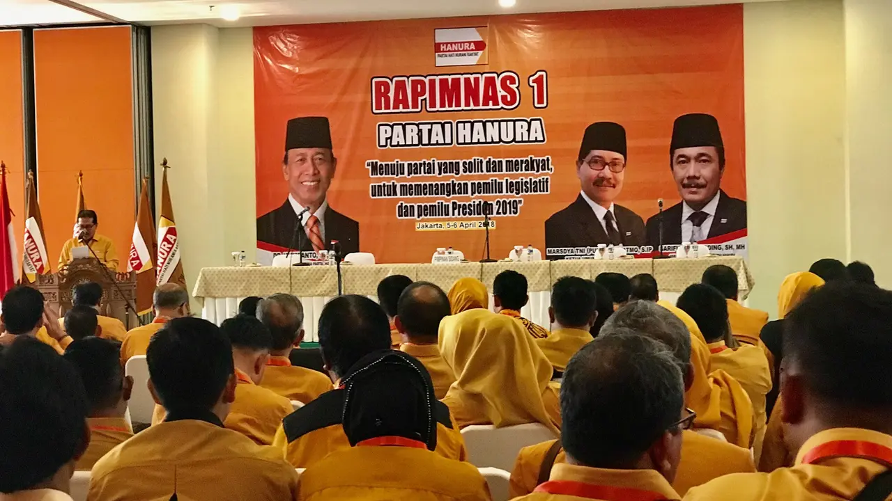 Rapimnas Hanura Kubu Sudding dipimpin Ketum Daryatmo