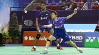 Ganda campuran Tontowi  Ahmad / Liliyana Natsir lolos ke semifinal Prancis Terbuka Super Series 2017. (Humas PP PBSI)