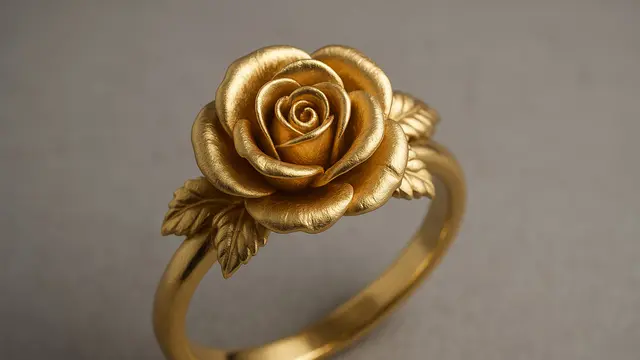 7 Model Cincin Emas Bunga Mawar, Elegan dan Unik untuk Segala Momen