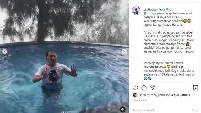 Hanung Bramantyo (Foto: Instagram/@zaskiaadyamecca)