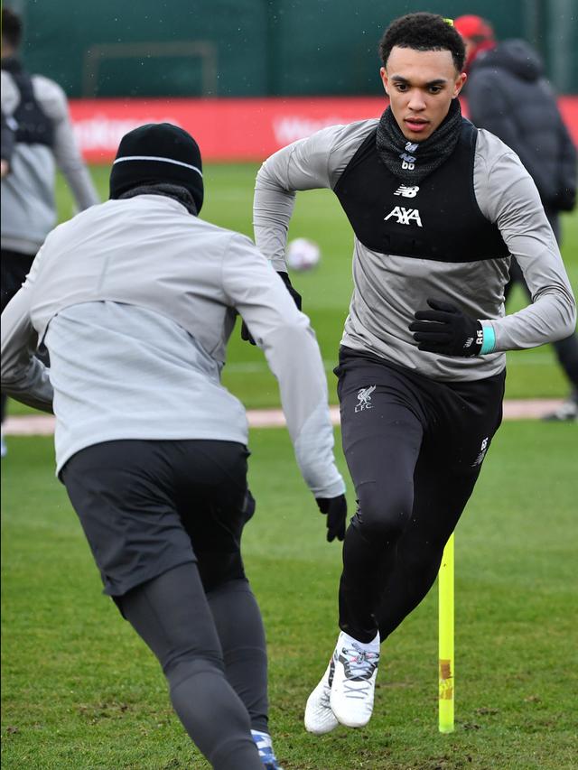 Intip Pemain Liverpool Latihan Jelang Hadapi Atletico Madrid di Anfield