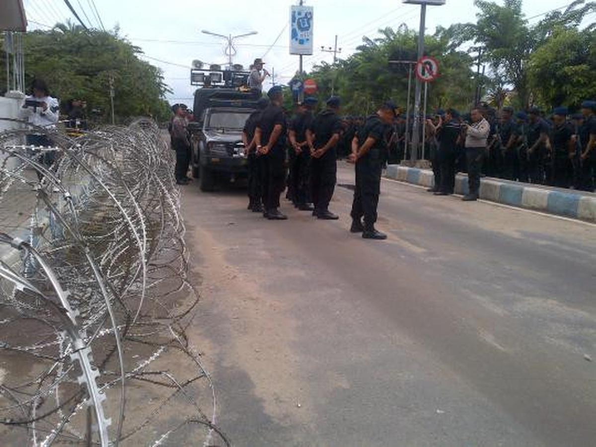 Walau sepi, Pilkada Bangkalan tetap dijaga polisi