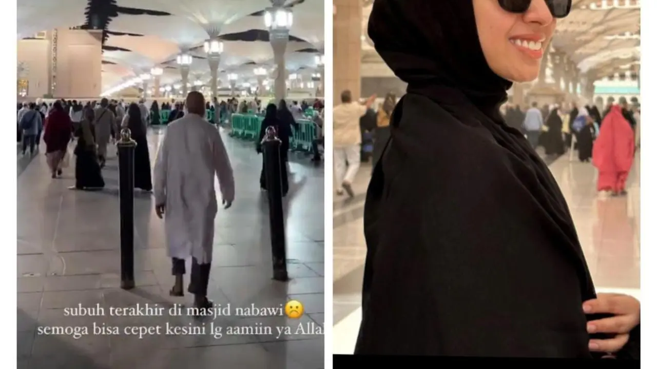 Vicky Alaydrus Tampil Berhijab Saat Umrah, Curi Perhatian