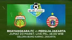 Berita video jangan sampai dilewatkan laga pembuka Liga 1 2018 antara Bhayangkara FC melawan Persija Jakarta di SUGBK yang disiarkan langsung Indosiar dan live streaming di Vidio.com, Bola.com, dan Liputan6.com.