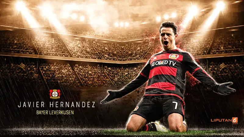 infografis Statistik Javier Hernandez banner