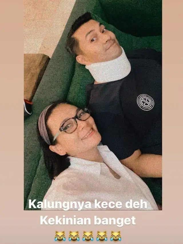5 Potret Anjasmara Usai Jadi Korban Begal, Harus Pakai Penyangga Leher