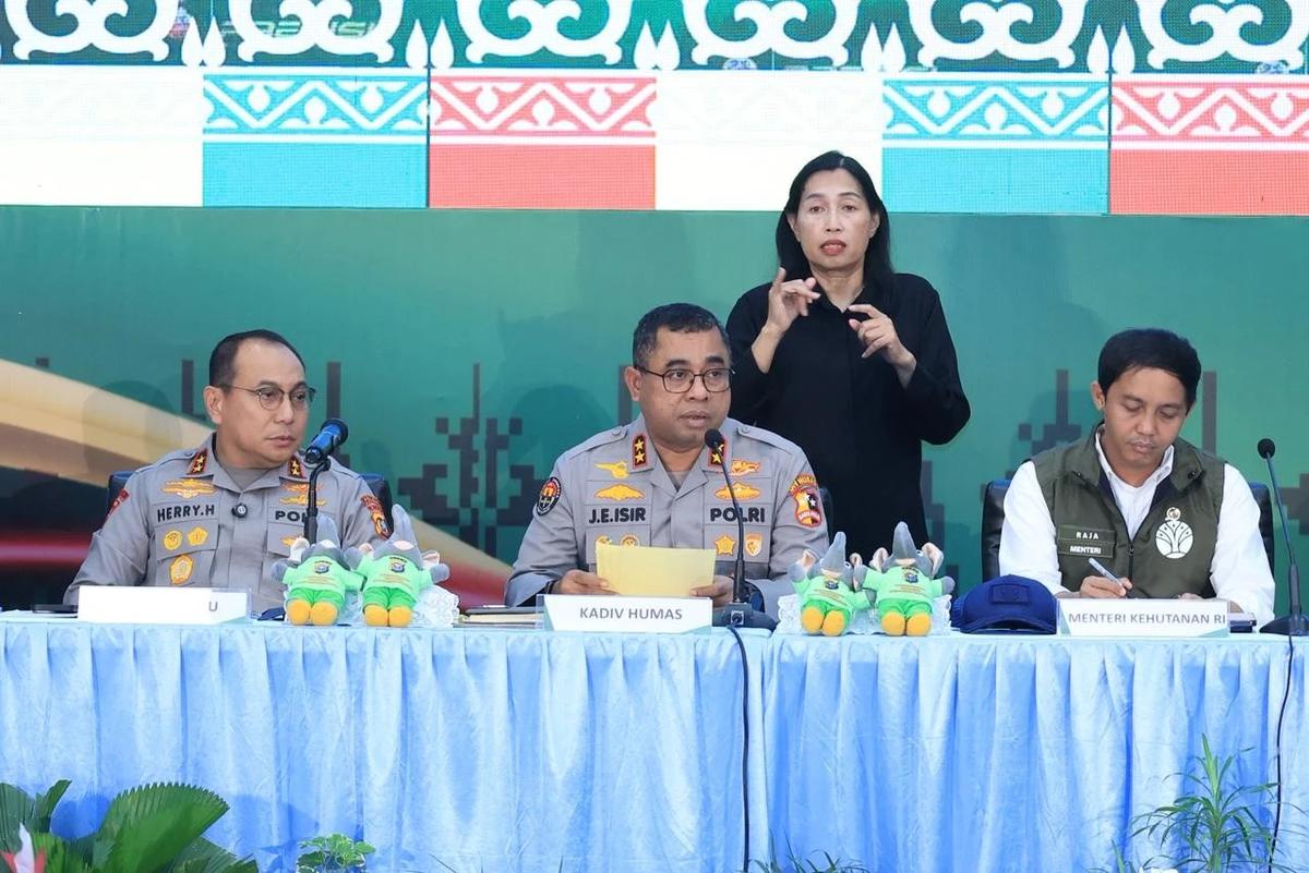 FOTO:  Polda Riau Bongkar Sindikat Perburuan Gajah Sumatera
