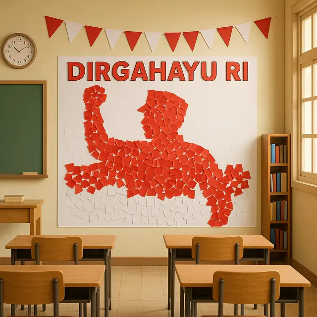 Ide Hiasan Dinding Kelas untuk 17 Agustus
