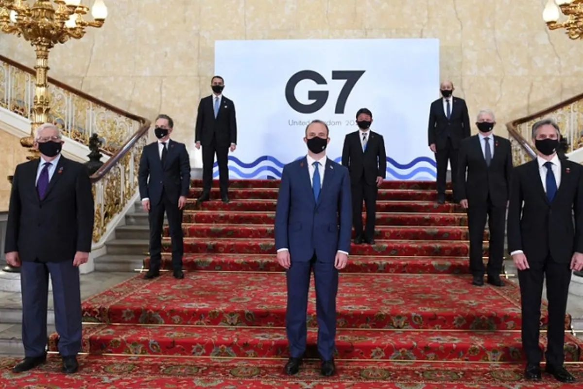 Para Menlu negara kelompok G7 di London, Inggris (AP)
