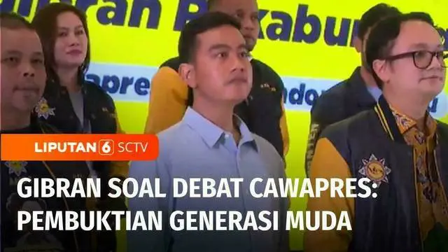 VIDEO: Gibran Klaim Penampilannya di Debat Cawapres Jadi Pembuktian bagi yang Meragukannya