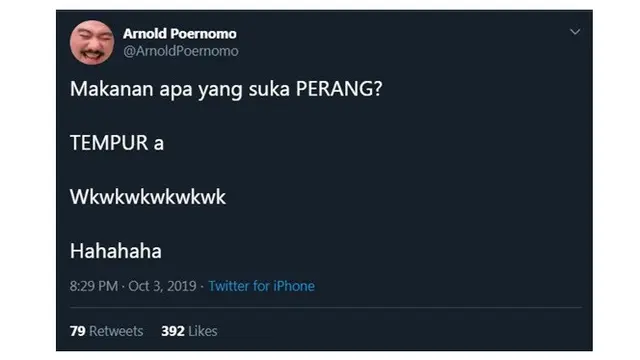 Tebak-Tebakan Receh ala Chef Arnold ini Bikin Tepuk Jidat