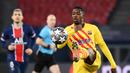 Ousmane Dembele - Dibeli mahal dari Dortmund dan digadang-gadang bisa menggantikan peran Neymar yang hengkang ke PSG, Dembele nyatanya belum bisa menunjukkan performa terbaiknya. Sering cedera dan gaji mahal menjadi alasan Barca belum memperpanjang kontraknya. (AFP/Franck Fife)