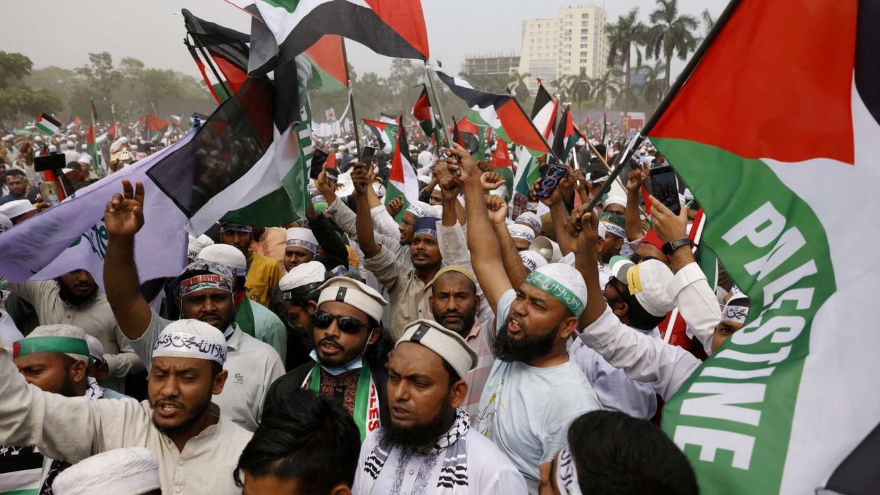 Lautan manusia sesaki aksi solidaritas untuk warga Palestina di Bangladesh