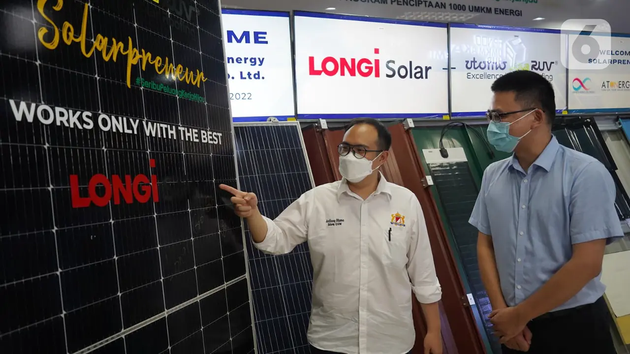 LONGi Gandeng Utomo SolaRUV Garap Potensi Energi Terbarukan dan Lapangan Kerja Hijau