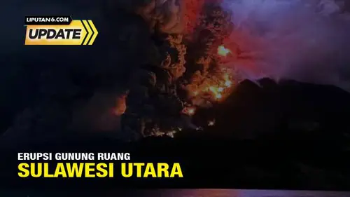 Situasi Terkini Erupsi Gunung Ruang Sulawesi Utara