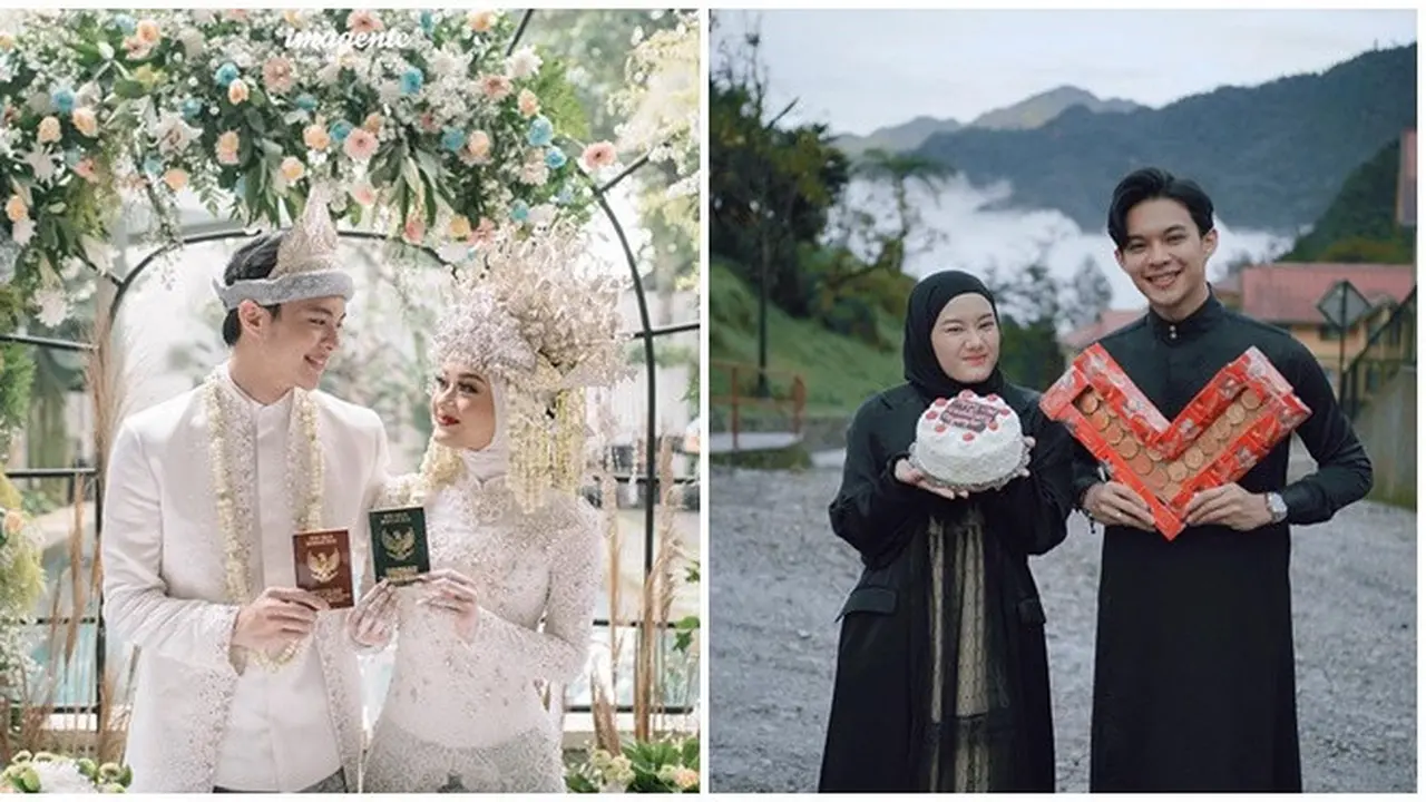 5 Momen Dinda Hauw dan Rey Mbayang Rayakan Anniversary Pernikahan, Romantis