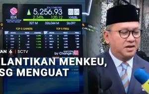 Suahasil Nazara Resmi Jadi Menkeu, IHSG Menguat Usai Pelantikan