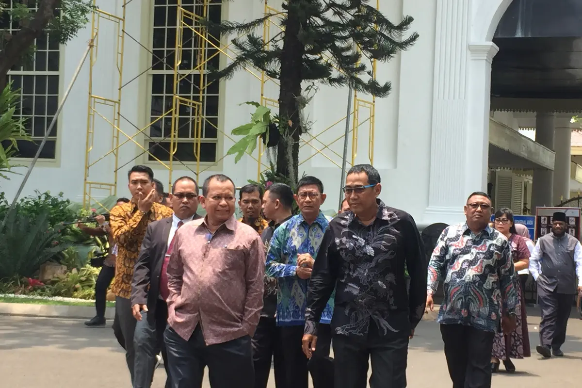 Paguyuban warga pendatang Papua di terima Presiden Jokowi di Istana Kepresidenan Jakarta. (Liputan6.com/Lizsa Egeham)