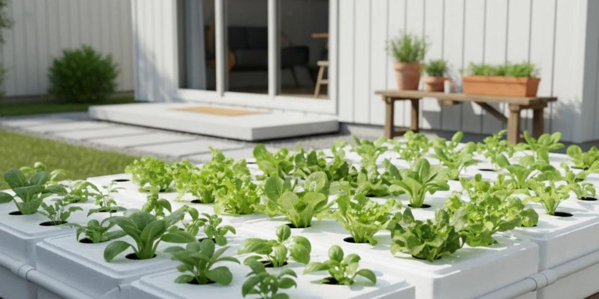 Ilustrasi Ide Kebun Sayur Minimalis Belakang