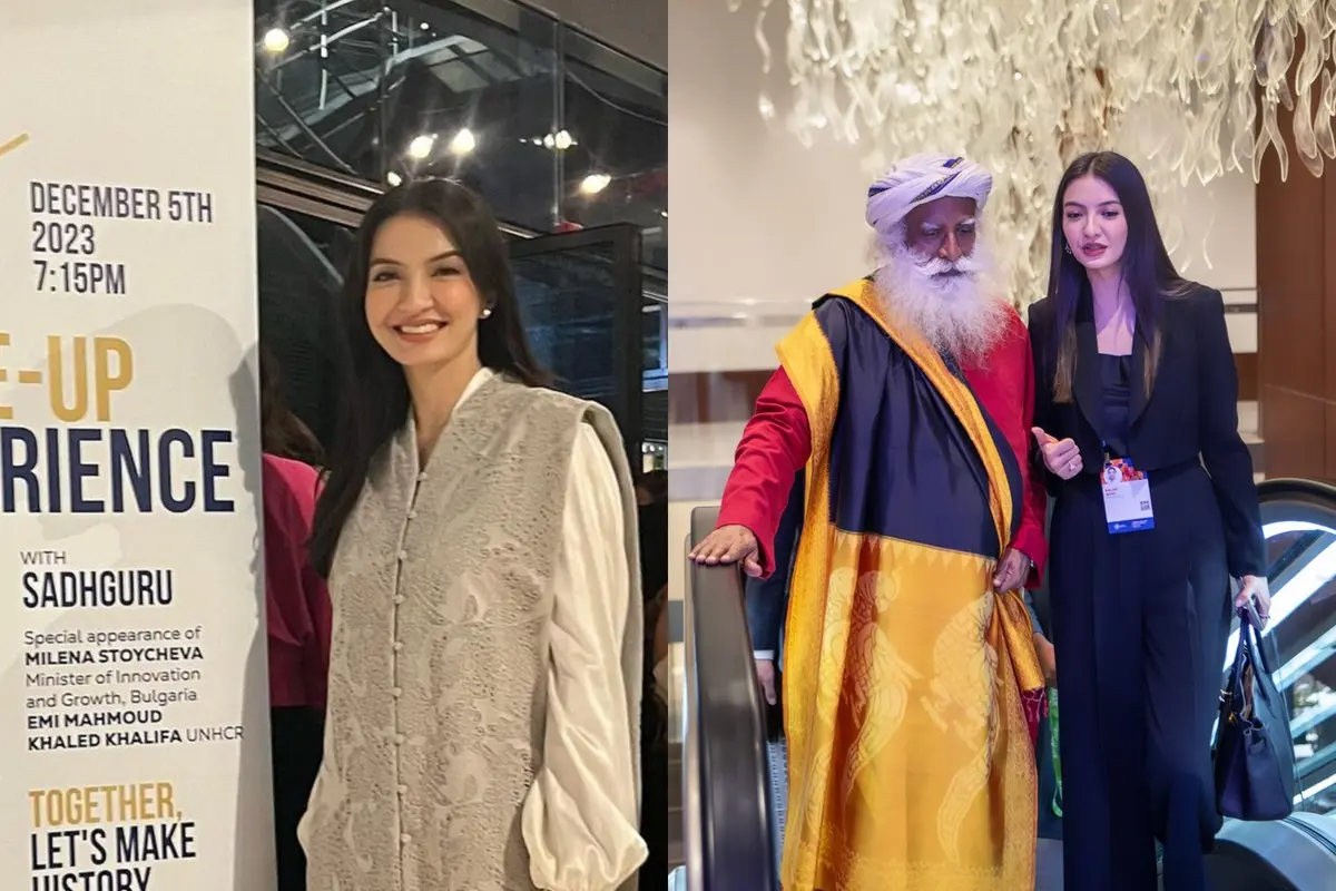Gaya Simple Tapi Menawan Raline Shah Hadiri Konferensi di Dubai, Pancarkan Aura Lady Boss dengan Busana Monokrom