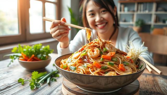 cara masak bihun goreng Ilustrasi dibuat AI