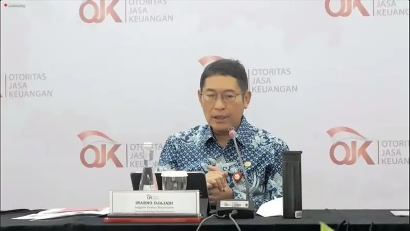 Kepala Eksekutif Pengawas Pasar Modal OJK, Inarno Djajadi saat konferensi pers, Jumat (14/10/2022) (Foto: Liputan6.com/Pipit I.R)