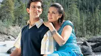 Preity Zinta dan Hrithik Roshan di film Koi... Mil Gaya. (via hrithik-roshan.net)
