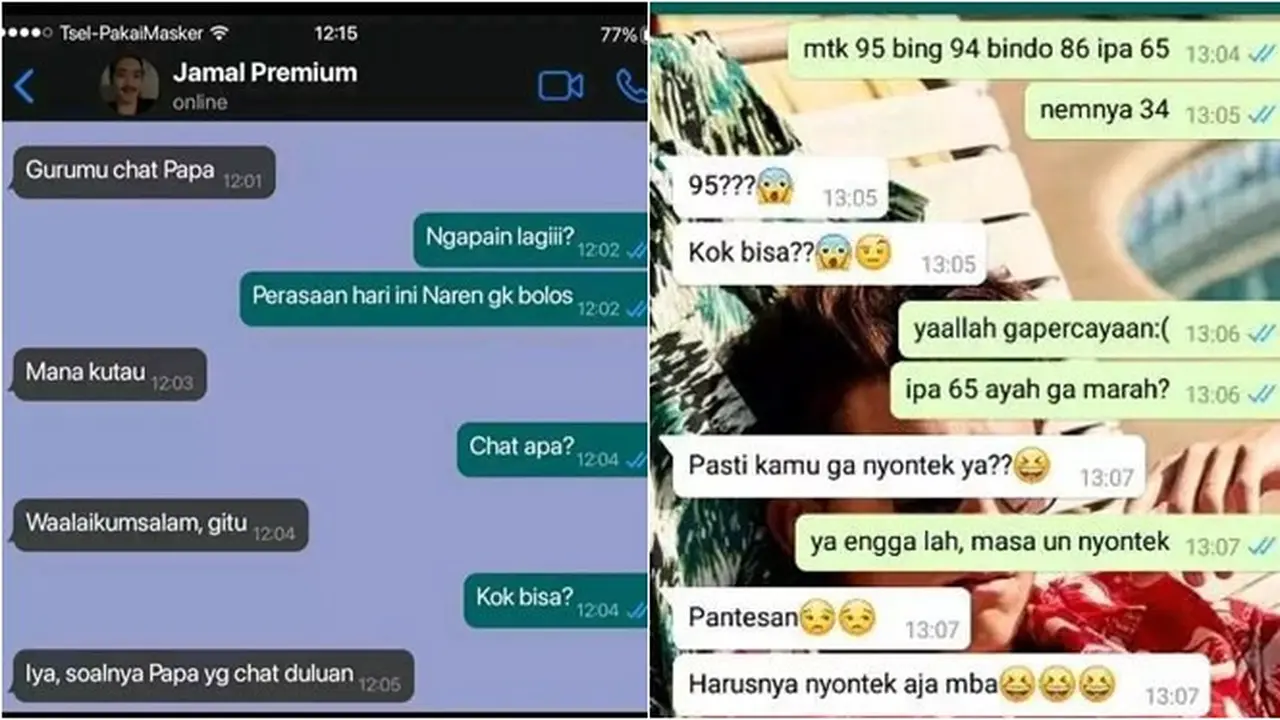 8 Chat Ayah dengan Anak Ini Random Banget, Bikin Senyum Tipis