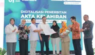 Pemerintah Luncurkan Digitalisasi Akta Kelahiran Terintegrasi Fasilitas Kesehatan