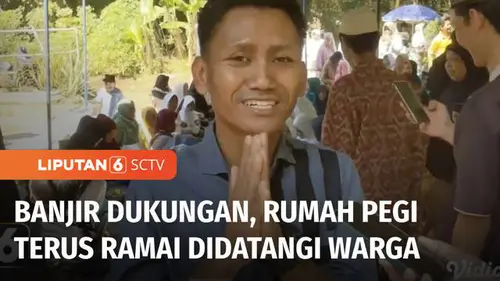 VIDEO: Sepekan Bebas, Rumah Pegi Terus Didatangi Warga, Rombongan Emak-Emak Sampai Bawa Tumpeng