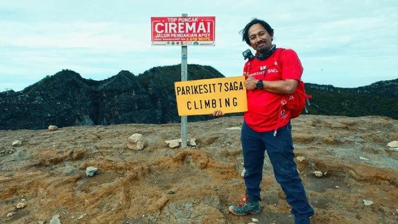 Makki Parikesit saat menjelajah beberapa Gunung di Jawa dan NTB (Istimewa)