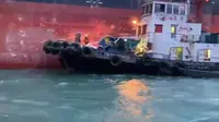 Detik-Detik Kapal Tugboat Terbalik di Batam, Kru yang Selamat Ceritakan Momen Dihantam Arus