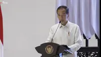 Presiden Jokowi menyampaikan pidato di acara Rapim TNI-Polri yang digelar di IKN, Kalimantan Timur. (Foto: Youtube Sekretariat Presiden)