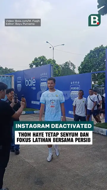Instagram deactivated, Thom Haye tetap senyum dan fokus latihan bersama Persib Bandung