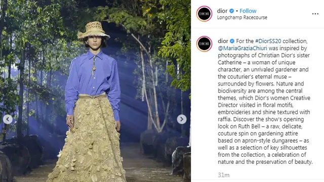 Dior Tanam Kembali 164 Pohon yang Digunakan di Paris Fashion Week