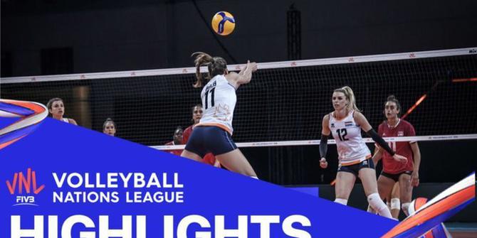 VIDEO: Melihat Laga Seru Tim Voli Putri Turki Vs Rusia di Volleyball Nations League