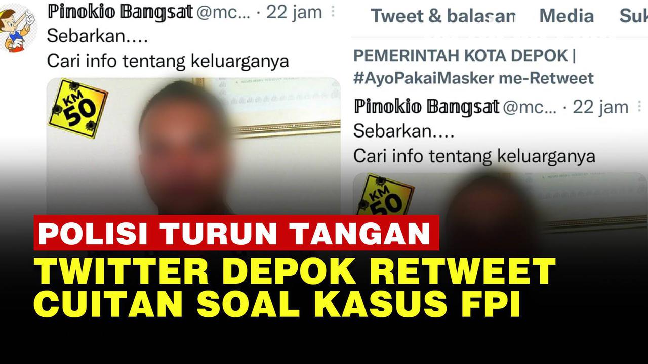 VIDEO: Retweet Cuitan Kasus Laskar FPI, Polisi Periksa Admin Twitter Pemkot Depok